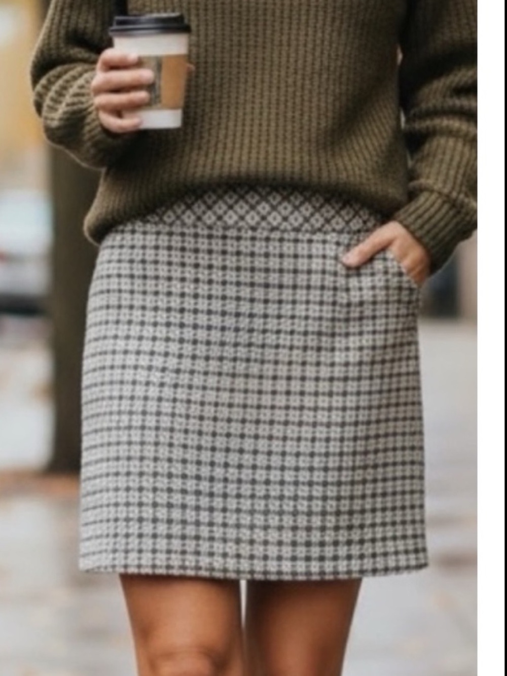 L.L.Bean Fall Plaid Favorite Skirt Size 10 - Picture 11 of 12